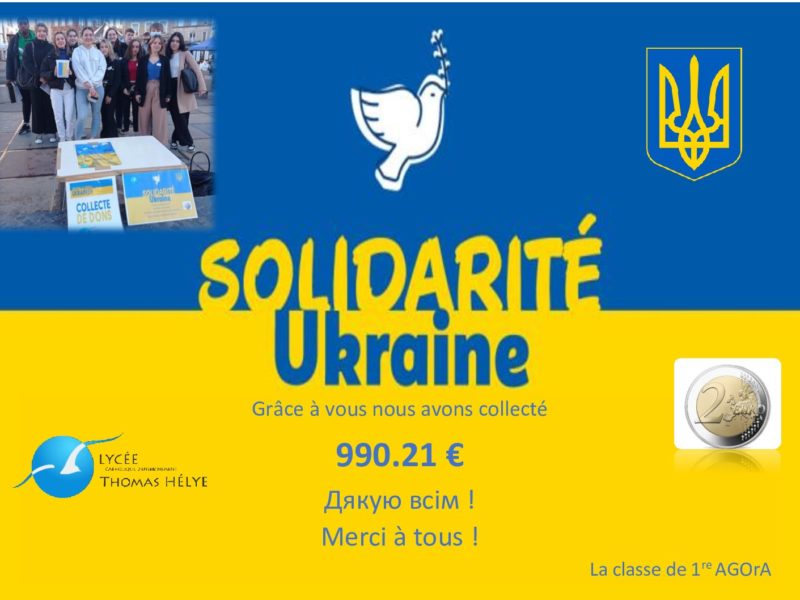Collecte pour l’Ukraine : les 1ères AGOrA se mobilisent